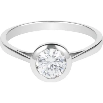 Prsten Zlatý 585/1000 prsten z bílého zlata se zirkony 5051B