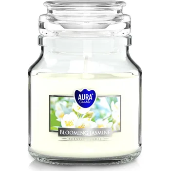 Svíčka Aura candles Vonná svíčka s uzávěrem 'Blooming jasmine' 120 g