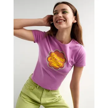 Dámské tričko Sinsay - Tričko Chupa Chups - fialová - 8146J-40X - 8146J-40X-L