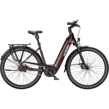 Elektrokolo KTM Macina City 820 XL, easy entry - Black Lava matt (Grey+Orange) velikost rámu S