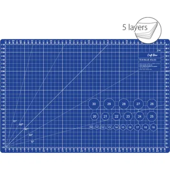 Příslušenství k šicímu stroji Řezací podložka TEXI 45x30 cm barva: modrá