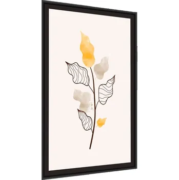 Obraz Plakát v rámu Akvarelové LISTY Line Art 50x70