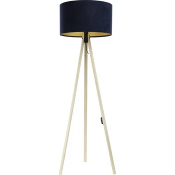 Lampička Stojací lampa STANDART 1xE27/60W/230V modrá/béžová