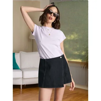 Dámské tričko Sinsay - Tričko s krátkým rukávem - levandulová - 8672J-04X - 8672J-04X-S-1