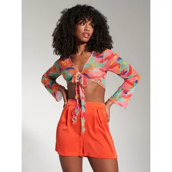 Sinsay - Elegantní kraťasy - oranžová - 6903J-22X - 6903J-22X-L