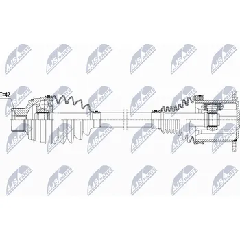 Poloosa kola Hnací hřídel AJS Parts NPW-AU-053