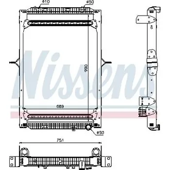Motor automobilu Chladič, chlazení motoru NISSENS 63785