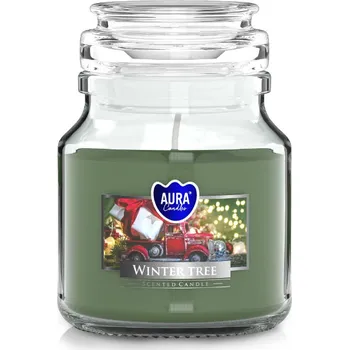 Svíčka Aura candles Vonná svíčka s uzávěrem 'Winter tree' 120 g