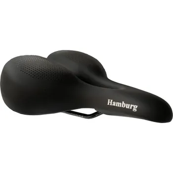 Sedlo na kolo sedlo P&P Hamburg 040 cerná, unisex, 268x255mm, cca 669g