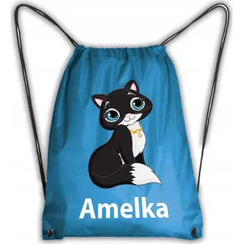 Obraz Školní Vak na Boty Batoh na Tělocvik Kočka Kotě Kočky #4