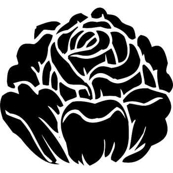 Samolepící dekorace Samolepka na stěnu květ růže 35j 13x15cm