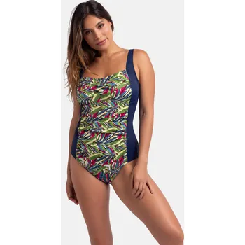 Dámské plavky Dorina Kofar Mata jednodílné plavky s letním vzorem - DOROIK0065/modrá / XXXL DOR3S045-IK0065