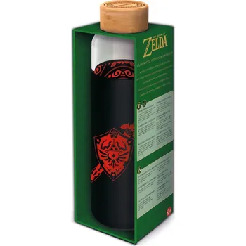 Školní batoh Láhev na pití skleněná s návlekem Zelda 585 ml