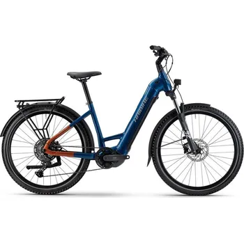Elektrokolo Haibike TREKKING 4 - Low - blue/orange/silver velikost rámu S