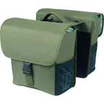 Dvojitá taška Basil Go MIK tm.zelená 14x27x31cm, 32l
