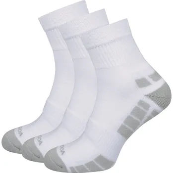 Pánské ponožky Ponožky MOOA Silver Bamboo Mid 3-pack Velikost ponožek: 39-42 / Barva: bílá/šedá