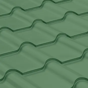 plechová krytina Satjam Grande long polyestersat 25, zelená RAL6005