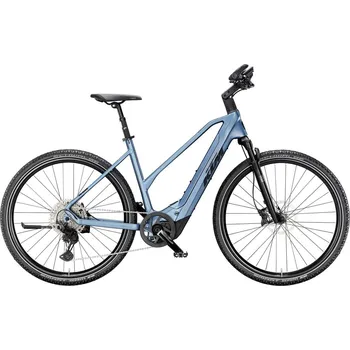 Elektrokolo KTM Macina Cross CX 810, trapeze - Steel Blue Matt (Black+Silver) velikost rámu L