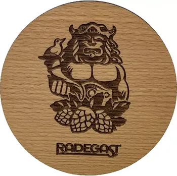Podtácek Dřevěný podtácek Radegast Bůh