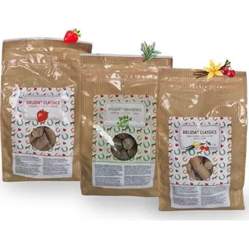 Pamlsky pro koně Delizia, 1 kg - bezobilné+bylinky
