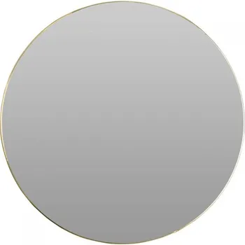 Zrcadlo Zrcadlo nástěnné zlaté závěsné kulaté kolo ve zlatém kovovém rámu 55 cm
