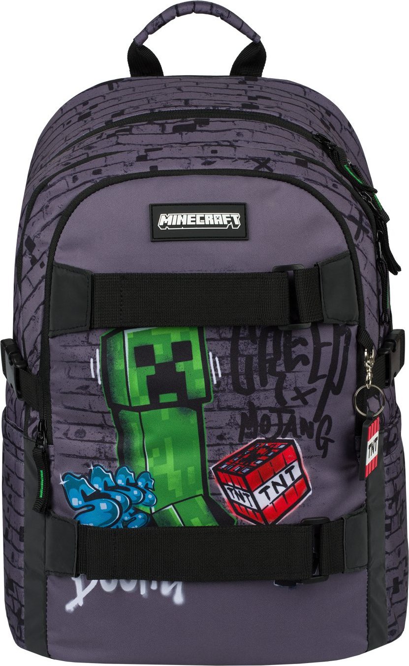 BAAGL Školní batoh Skate Minecraft TNT
