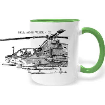 Hrnek - Vrtulník BELL AH-1Z VIPER - CZ Barva: Zelená