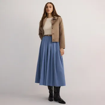 Dámská sukně Reserved - Sukně s páskem - ocelově modrá - 107BS-95X - 107BS-95X-M-2