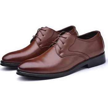 Pánské polobotky Kožené pánské oxfordky pro svatby, plesy a kancelář Velikost: 44, Barva (Varianta): 2069 Brown