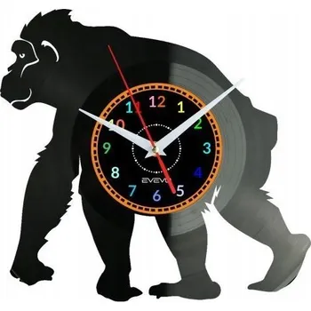 Hodiny OPICE HODINY NÁSTĚNNÉ DEKORATIVNÍ MODERNÍ VINYLOVÁ DESKA