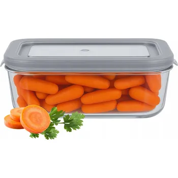 Dóza na potraviny NÁDOBA NA POTRAVINY SKLENĚNÁ ŽÁRUVZDORNÁ NÁDOBA MIKROVLNNÁ TROUBA1000 ml