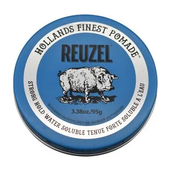 Stylingový přípravek Reuzel Blue Pomade Water Soluble Strong Hold pomáda se silnou fixací a leskem 95 g