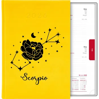 Kalendář Knižkový kalendář 2026 A5 žlutý