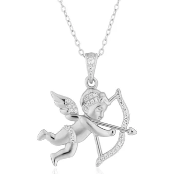 Řetízek Olivie Stříbrný náhrdelník AMOR 9802 Ag 925; ≤4,2 g.