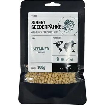 EstVita Cedrové oříšky, Borovice sibiřská, Pinie 100g