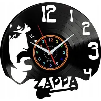 Hodiny FRANK ZAPPA HODINY NÁSTĚNNÉ DEKORATIVNÍ MODERNÍ VINYLOVÁ DESKA