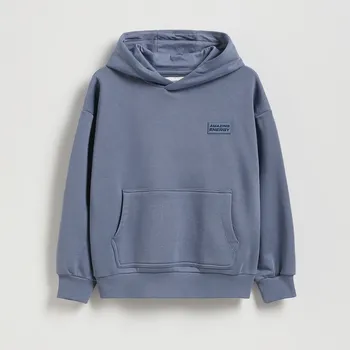 Chlapecké oblečení Reserved - Oversize mikina s kapucí - tmavomodrá - 914FJ-59X - 914FJ-59X-U13