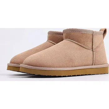 Dámská zimní obuv Zimní dámské kotníkové boty s teplou vnitřní podšívkou Barva: Aprikotová, Velikost: 39