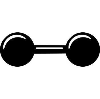 Samolepící dekorace Samolepka na stěnu činka 15x11cm