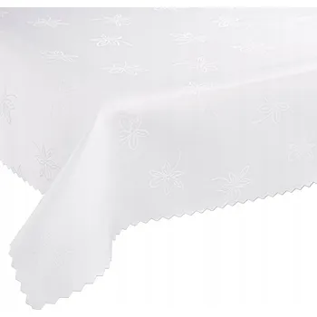 Prostěradlo Obrus odolný proti skvrnám 120x240 Polský výrobek, bílá barva, vzor W22