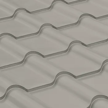 plechová krytina Satjam Grande polyestersat 25, stříbrná RAL9006