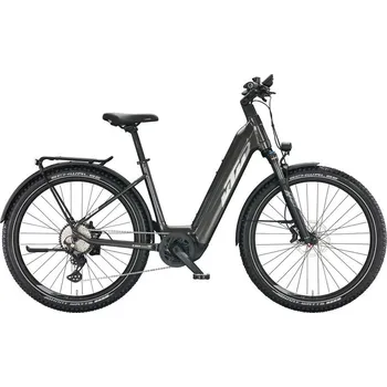Elektrokolo KTM Macina Aera 772 LFC - Machine Grey (Silver+Blue) velikost rámu XS