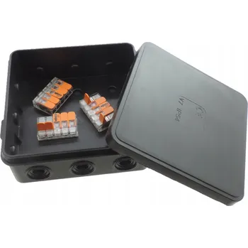 Elektroinstalační krabice HERMETICKÁ ELEKTROINSTALAČNÍ KRABICE NA STĚNU 100x100x41 BÍLÁ IP54