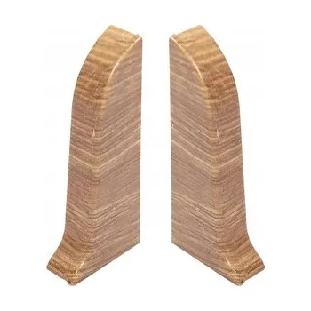 Podlahová lišta Levá koncovka Cezar hliníková 10 x 10, délka 10 cm, provedení Dub Country Mat