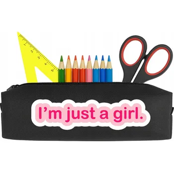 Penál ŠKOLNÍ PENÁL ČERNÝ | STUDENTSKÝ POUZDRO PRO DÍVKY TRENDY TUBA GIRL