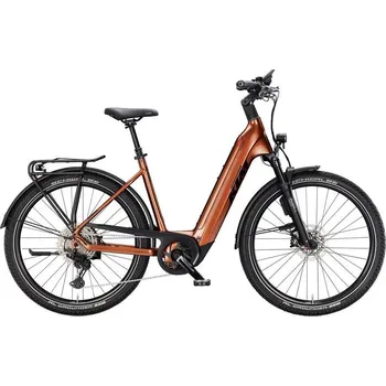 Elektrokolo KTM Macina Gran 810 27, easy entry - Terra (Black+Orange) velikost rámu XS