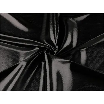 Strečový úplet s metalickým efektem METRÁŽ - 9 černá