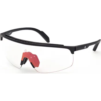Motocyklové brýle Sluneční brýle ADIDAS Sport SP0044 Matte Black/Bordeaux Mirror Photochromic