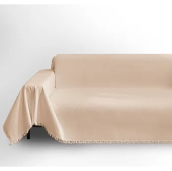 Napínací potah Béžový potah na křeslo 70 cm Talo – Filumi ID_1808070