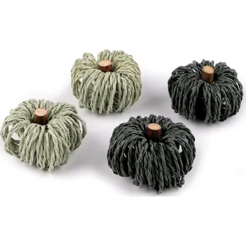 Dýně z rafie k dalšímu aranžování Varianta: 2 zelená, Balení: 4 ks 58911/150845/271652